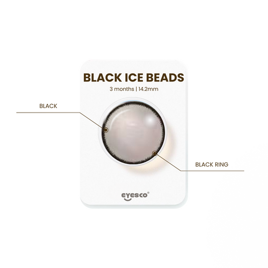 Black Ice Beads | E043