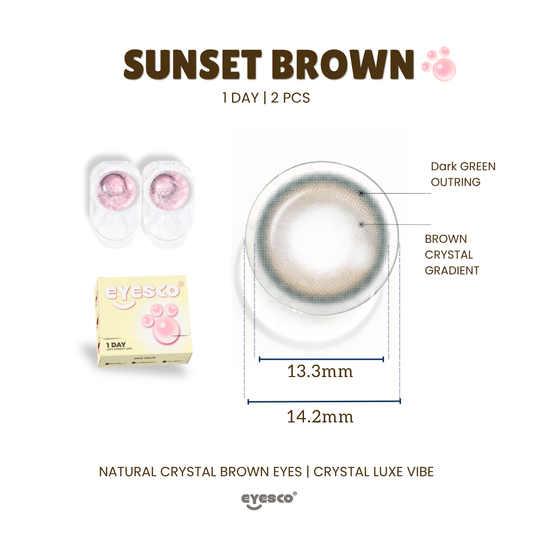 【2pcs】Sunset Brown |  Cozy Daily Trial kit